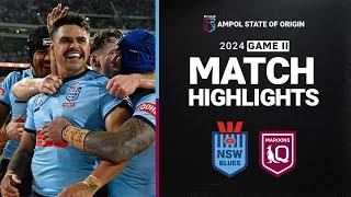 2024 State of Origin Highlights | NSW Blues v QLD Maroons | Game 2