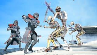 BX Droids vs Purge Troopers - STAR WARS JEDI SURVIVOR NPC Wars