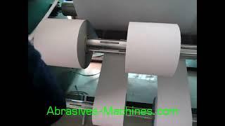 iSharp Abrasives Jumbo roll slitting machine