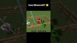 Minecraft how its possible  #minecraft #minecraftbuilding #gaming #minecraftseeds