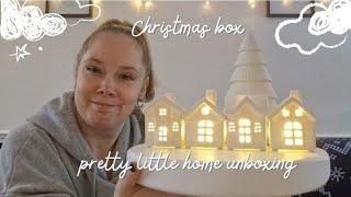 Christmas home deco haul.  Pretty little home Christmas box. #prettylittlehome #christmas #haul