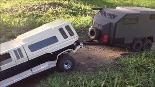 1986 Ford with Bruder EXP 6 trailer