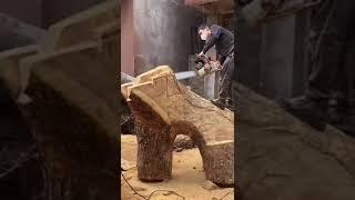 #shorts Chainsaw Carving