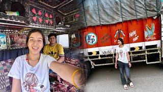 Truck unload kar ke Phuche Ghar  #nehuthakur2529 #truckgirl