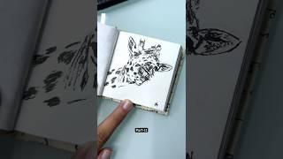 Sketching Animals part-11 | Giraffe drawing | sketchbook drawing #animalart