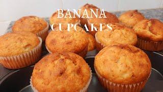 Easy Banana Cupcakes Recipe | Banana Muffins | Just 25 Minutes | Make Use Of Overly Ripe Bananas