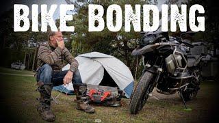 The first motorcycle camping trip with my new bike! | IRONJIAS motorcycle tail bag review