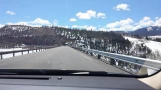 Crossing the Dillon Reservoir Dam