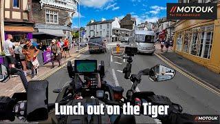 Lake District Lunch out on the Triumph Tiger 1200 Rally, Great lunch spot and Ice Cream