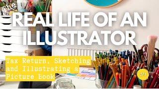 THE REAL LIFE OF AN ILLUSTRATOR  - Daily tasks and jobs - An Illustrator’s Daily-ish Vlog 370