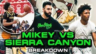 Breakdown: Mikey Wiliams Vs Sierra Canyon 22 Points, 8 Assists! | Ryan Razooky