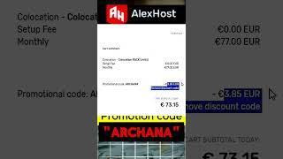 Alex Host Promotion Code - ARCHANA Grab 5% Discount On Plans | Alex Host Coupon Code #promotioncode