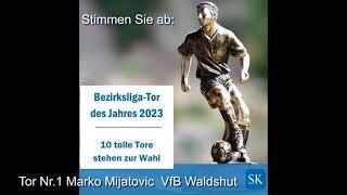 Tor des Jahres 2023 Südkurier Regiosport Hochrhein Tor Nr. 1 Marko Mijatovic  VfB Waldshut