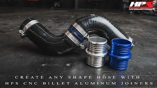 Create any shape silicone hose with HPS CNC Billet Aluminum Joiner Hose Union