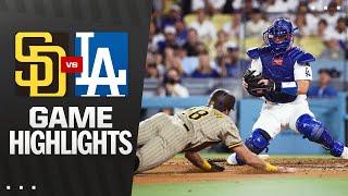파드리스 vs. 다저스 경기 하이라이트 (2025년 6월 18일) | MLB 하이라이트