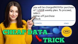 Buy cheapest MTN data in 2024 with this 2 Tricks (1.5GB-₦200)