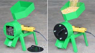 Angle Grinder HACK - How To Make Simple Homemade Hammer Mill For Corn Grinding | Diy Corn Grinder