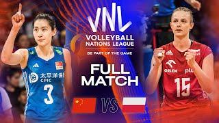  CHN vs.  POL - Full Match | Semifinals | Women's VNL 2023