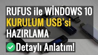 RUFUS İle Windows 10 Kurulum USB’si Hazırlama!