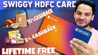 SWIGGY HDFC Bank CREDIT Card | Lifetime Free OFFER | 5% Cashback |