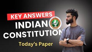 Indian Constitution Key Answers Vtu