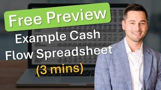 Example Cash Flow Spreadsheet in 3 Minutes