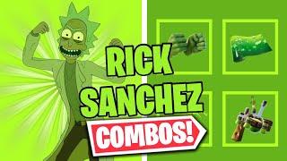 TOXIC RICK COMBOS | FORTNITE SKIN REVIEW