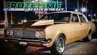 CRUZETIME… GC CRUISING SATURDAY NIGHT… LIKE THE OLD DAYS… TUFF CARS GOOD TIMES…