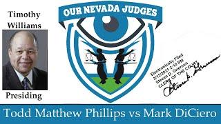 Event: Todd Matthew Phillips vs Mark DiCiero