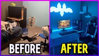 Transforming My Bedroom Into My Dream Gaming Setup *NOT CLICKBAIT*