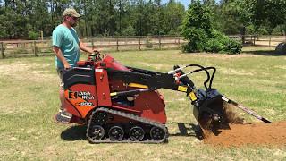 Ditch Witch SK600 Mini Skid Steer with SK5TR Trencher Attachment