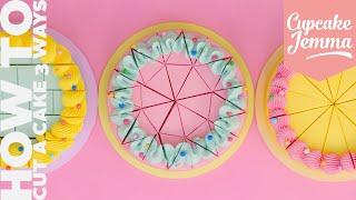 How To Cut a Cake | Tutorial | Cupcake Jemma