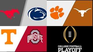 LIVE | SMU @ Penn State | Clemson @ Texas | Tennessee @ Ohio State | CFP First Round - Live Reaction