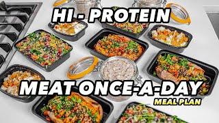 High Protein Meat Once a Day Meal Plan