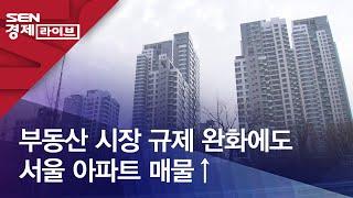 부동산 시장 규제 완화에도 서울 아파트 매물↑