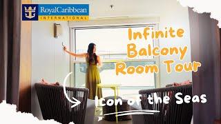 Icon of the Seas Infinite Balcony Room Tour| Royal Caribbean Cruise room tour