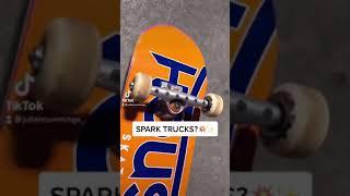 SKATING SPARK TRUCKS #shorts