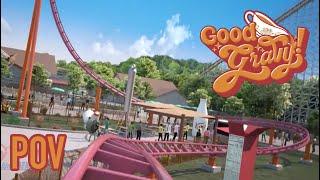 Good Gravy Front Row POV Animation Holiday World New for 2024 Family Coaster