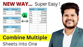  Quickly Combine Data from Multiple Sheets into One (new way)