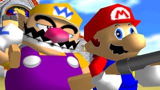 Wario plays: SUPER MARIO 64 WITH A SHOTGUN