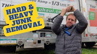 JUNK REMOVAL VLOG: CLEANING OUT A HEAVY ABANDONED UHAUL TRUCK