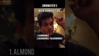 John Mayer’s Milkshake Recipe - Do it like Mayer #milkshake #johnmayer