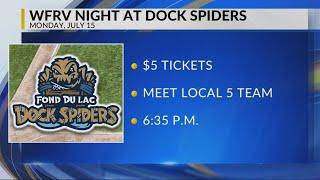 WFRV Night at the Dock Spiders