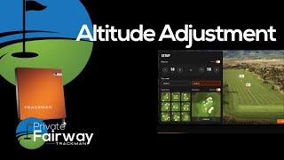 Altitude Adjustment in Virtual Golf Practice   HD 1080p