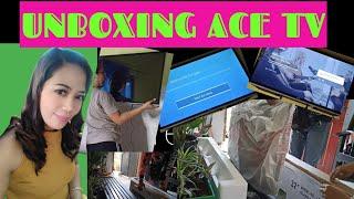 UNBOXING ACE TV FROM SHOPEE||HAPPY TO SHARE||PAANO MAG INSTALL NG ACE TV||PAANO MAG UNBOX NG ACE TV