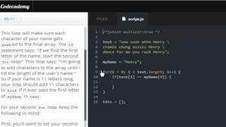 Codecademy Javascript 2013- Search Text For Your Name