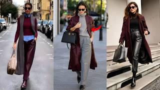 Burgundy trending color combos from stylist advice