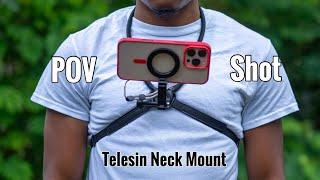 How I Create Simple HANDSFREE POV Style Video With My SmartPhone/Action Camera | Telesin Neck Mount