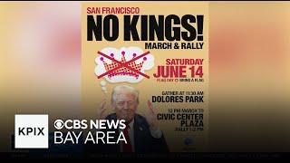 Dozens of "No Kings" protests planned across San Francisco Bay Area this weekend