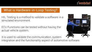 What is HIL Testing in the Context of Automotive Application Development?